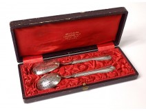 Solid silver candy service Minerva silversmith Chenailler Napoleon III XIXth