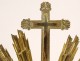 Monstrance monstrance silver bronze gilt metal cherubs lamb cross XIX