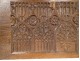 Flamboyant Gothic carved wood panel Haute Epoque XVII woodwork