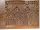 Flamboyant Gothic carved wood panel Haute Epoque XVII woodwork