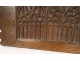 Flamboyant Gothic carved wood panel Haute Epoque XVII woodwork