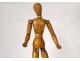 Articulated wooden dummy artist painter drawing Fine Arts XXth century