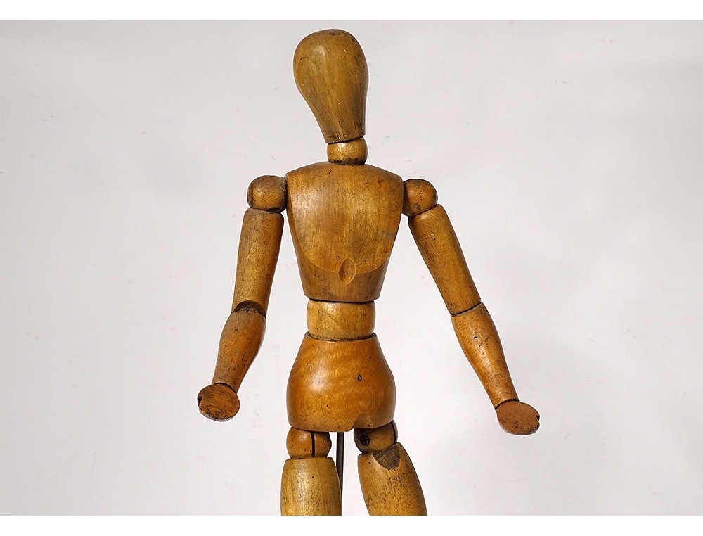 Main Articulée En Bois Vintage - Scandinave Années 50/60 - Pour Artiste Ou Déco