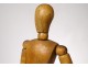 Articulated wooden dummy artist painter drawing Fine Arts XXth century