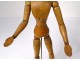 Articulated wooden dummy artist painter drawing Fine Arts XXth century