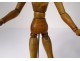 Articulated wooden dummy artist painter drawing Fine Arts XXth century