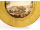 German KPM Berlin porcelain plate Prussian landscape carriage carriage 19th