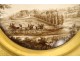 German KPM Berlin porcelain plate Prussian landscape carriage carriage 19th