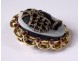 Cameo brooch Négresse onyx solid gold 18K ruby diamonds XIXth