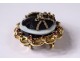 Cameo brooch Négresse onyx solid gold 18K ruby diamonds XIXth