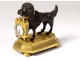 Clock gilt bronze poodle dog Berthoud Paris clock XIXth century