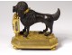 Clock gilt bronze poodle dog Berthoud Paris clock XIXth century