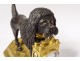 Clock gilt bronze poodle dog Berthoud Paris clock XIXth century