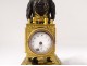 Clock gilt bronze poodle dog Berthoud Paris clock XIXth century