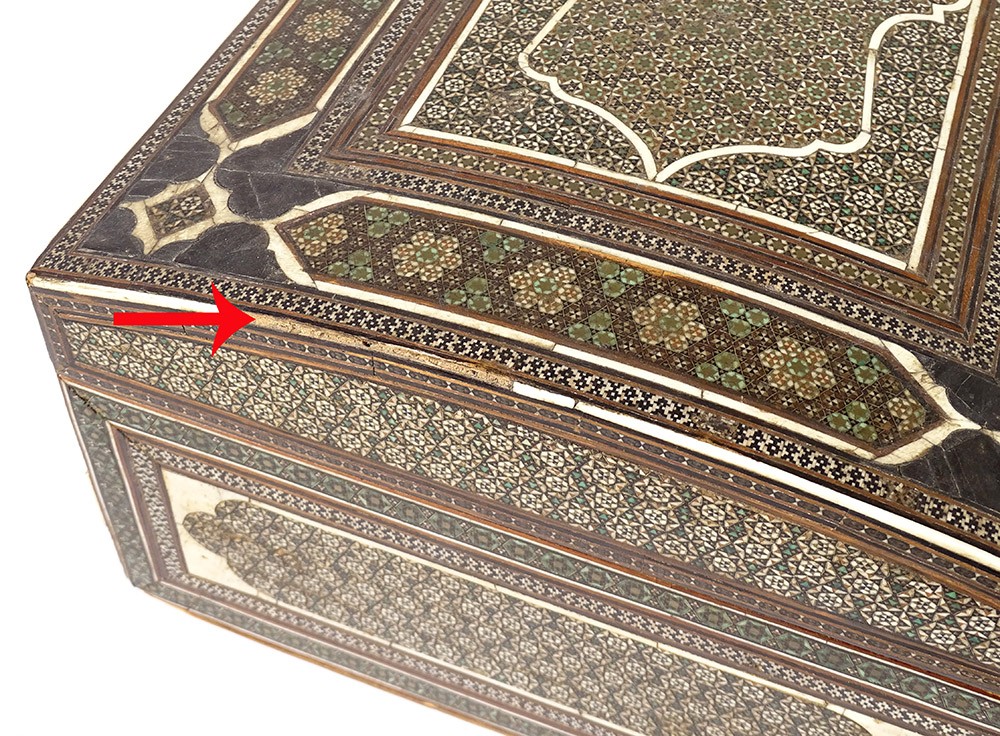 Kabinett Persisch Intarsien Khatam Kari Sterne Holz Naher Osten 18