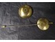 Pendulum biscuit character fruit picker Adam serpent gilt bronze XIXth