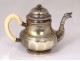 Small self-serving silver vermeil coffee service Minerve André Aucoc 769gr XIXth