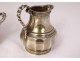 Small self-serving silver vermeil coffee service Minerve André Aucoc 769gr XIXth