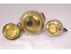 Small self-serving silver vermeil coffee service Minerve André Aucoc 769gr XIXth