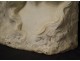 Sculpture Etienne Lenhoir bust young woman Carrara marble Art Nouveau XIXth
