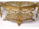 Box crystal gilded brass cherubs garlands flowers Napoleon III nineteenth