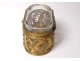 Box crystal box glass gilded brass Napoleon III nineteenth century