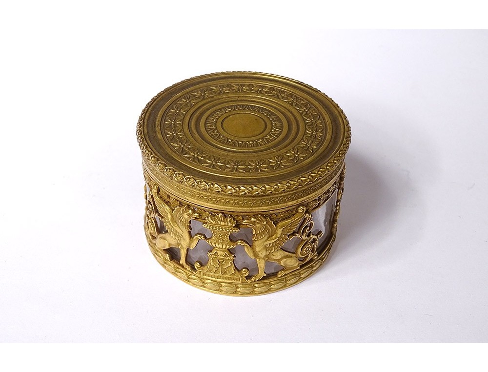 Boîte à Bijoux Sculpturale œuf Lion – Porcelaine Et Laiton – Style Antique – 26 Cm