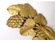 Pair of decorative elements of gilded wood decoration hands grapes vine XIXth