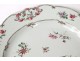 Dish porcelain plate Compagnie des Indes European decor flowers XVIIIth