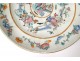 Pair dishes porcelain plates China characters Tongzhi gardens eighteenth