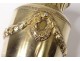 Small silver baluster vase vermeil Minerva goldsmith Boin-Taburet 121gr XIXth