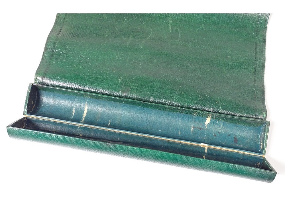 Portefeuille En Cuir Vintage Rouge - Etui à Billets Ou Papiers - TBE (Très Bon état)