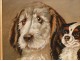 Oil Painting Terrier Cavalier King Charles Juana 19th
