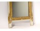 Mirror Louis XVI mirror carved wood frame gilded bird hunting flowers XVIII