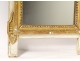 Mirror Louis XVI mirror carved wood frame gilded bird hunting flowers XVIII