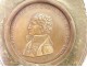 Leather wallet bronze medal Joseph Napoleon King Spain Indies XIXth
