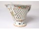 Liberation cup openwork Chinese porcelain dragon flowers XVIIIth China