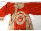 Chinese dress silk embroidery medallion lotus flowers butterfly China XIXth