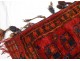 Afghan saddle cloth bag knotted wool Middle East Turkestan nomads twentieth