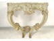 Louis XV console table carved lacquered marble shell breach eighteenth century