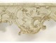 Louis XV console table carved lacquered marble shell breach eighteenth century