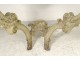 Louis XV console table carved lacquered marble shell breach eighteenth century