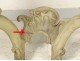 Louis XV console table carved lacquered marble shell breach eighteenth century