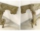 Louis XV console table carved lacquered marble shell breach eighteenth century