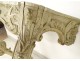 Louis XV console table carved lacquered marble shell breach eighteenth century