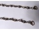 Sterling silver Saint-Esprit necklace rhinestone dove XIXth dove