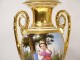 Pair of Medici Paris porcelain vases Allegory Arts Sciences Empire XIXth