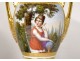 Pair of Medici Paris porcelain vases Allegory Arts Sciences Empire XIXth
