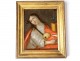 Small HSC painting portrait Sainte Marie Madeleine penitente 18th century vanity