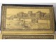 Leather wallet Souvenir engravings castles Germany calendar XIXth